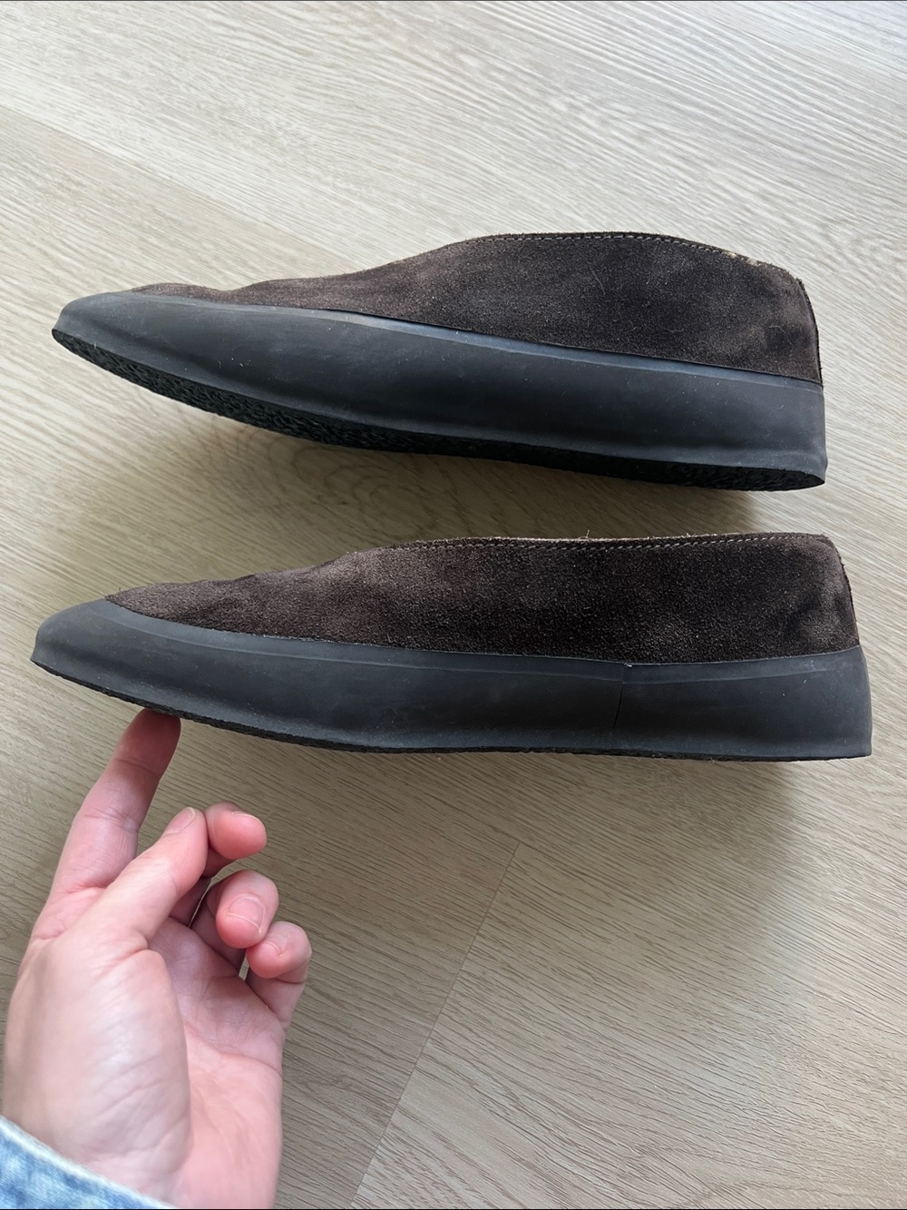 Le Monde Beryl Apres Ski Shearling Lined Suede Ballet Flats, size 38 - Picture 7 of 9